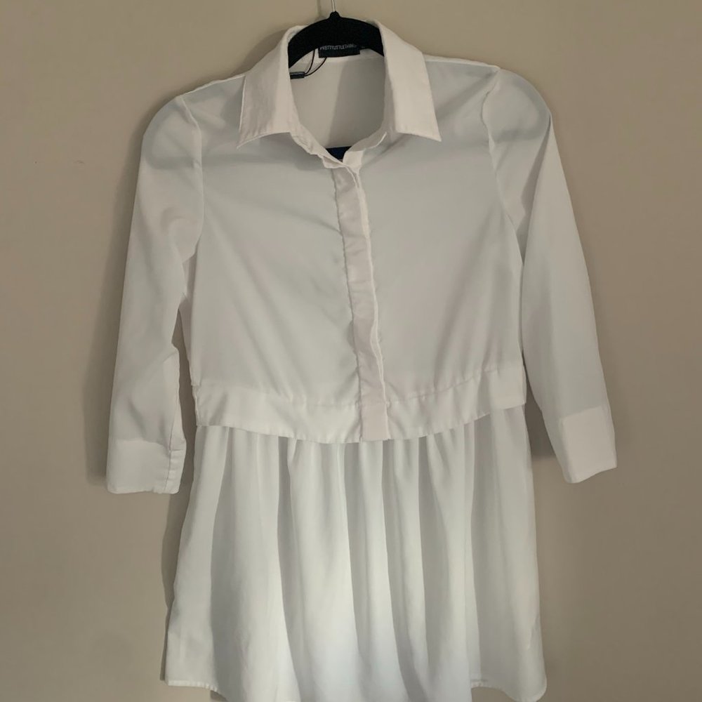 Pretty Little Thing Short White Dress